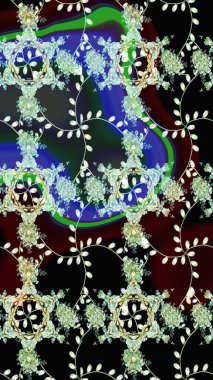 Şekil verilmiş çiçeklerle eskiz deseni. Çiçek deseni duvar kağıdı, desen dolguları ve web sayfası arka planı için kullanılabilir. Süslü zentangle çizim dokusu, soyut çiçeklerle süslenmiş..