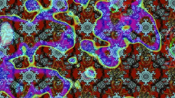 Çizim raster deseni. Güzel kumaş deseni. Çiçek arka planı.