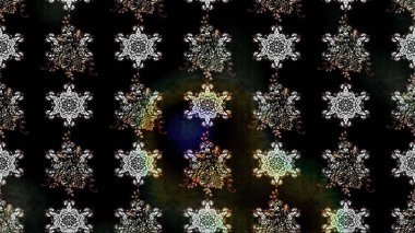 1950-1960 motifleri. Retro tekstil tasarım koleksiyonu. Çiçekli ipek eşarp. Siyah üstüne siyah. El çizimi çiçek elementleri ile soyut çizim raster deseni.