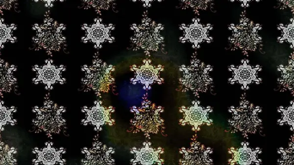 1950-1960 motifleri. Retro tekstil tasarım koleksiyonu. Çiçekli ipek eşarp. Siyah üstüne siyah. El çizimi çiçek elementleri ile soyut çizim raster deseni.