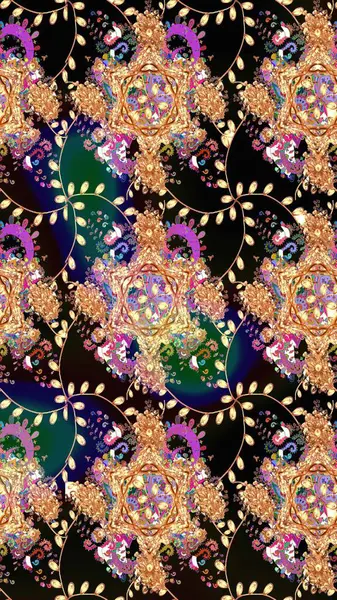 Çiçek arkaplanlı soyut zarafet eskiz deseni. Raster Güzel kumaş deseni.