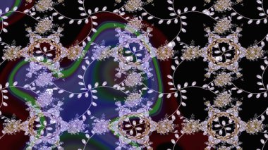 Raster suluboya çiçek deseni, narin çiçekler, siyah çiçekler, tebrik kartı şablonu. Raster Güzel kumaş deseni.