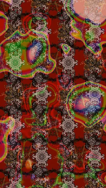 Hoş bir çiçek geçmişi var. Güzel kumaş deseni. Raster illüstrasyonu. Küçük çiçekte çizim deseni.