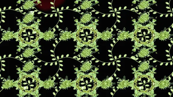 Düz Çiçek Elementleri Tasarımı. Siyah, yeşil ve nötr renklerde çiçekler. Renkli Bahar Teması eskiz kalıbı. Raster illüstrasyonunda çiçek deseni çizimi.