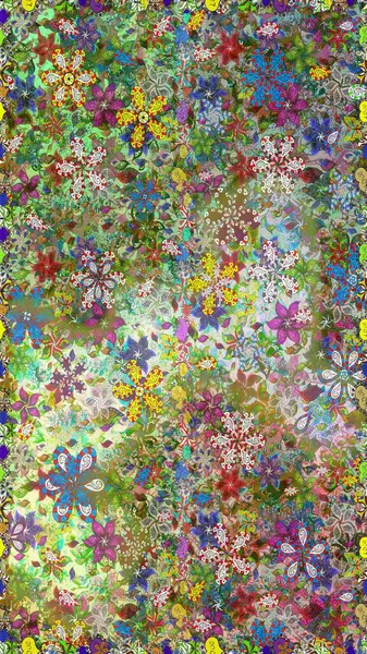 Güzel kumaş deseni. Hoş bir çiçek geçmişi var. Raster illüstrasyonu. Küçük bir çiçekte kusursuz desen.