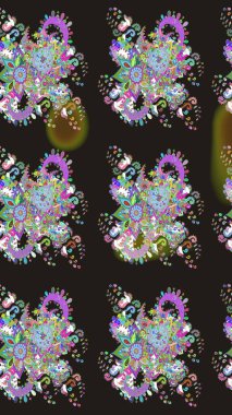 Gri renkli güzel çiçekli eskiz deseni, suluboya çiçek deseni, duvar kağıdı, kart ya da kumaş için fayanslı. Raster..