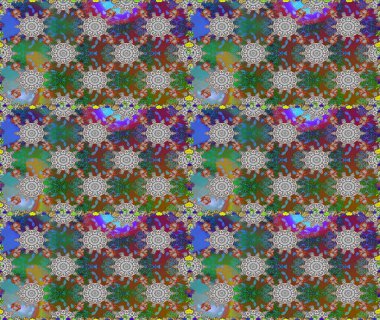 Küçük ölçekli çiçek basit şirin desende. Üretim, duvar kağıdı, baskı, hediye paketi ve scrapbooking Tekstil veya kitap için çiçek sorunsuz arka plan kapsar. Raster illüstrasyon.