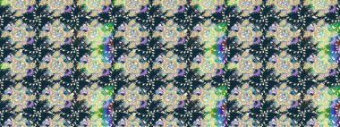 Gömlek baskısı için çiçek boyası. Mavi renkli çiçekler. Çiçek eskiz kalıbı geçmişi.