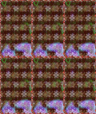 Raster illüstrasyonu. El yapımı çiçek ve bitki koleksiyonu. Eskiz tarzı kahverengi renklerde. Raster illüstrasyonu. Sevimli karalama çiçekleriyle kusursuz çiçek deseni..