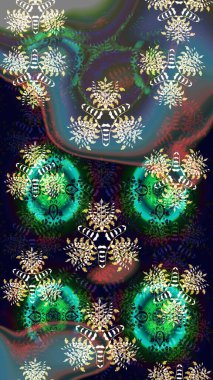 Parlak çiçekli kolaj çiçeği mavisi. Çiçekli zambakların eskiz geçmişi. Çiçek tasarımı için inanılmaz kolaj cennet tarzı..