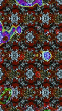 Küçük çiçekte güzel bir çiçek deseni var. Çiçekli çiçek deseni, suluboya. Raster deseni.