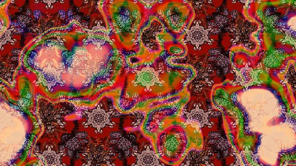 Kullanılabilir Tekstil, tebrik kartı, boyama kitabı, telefon durumda yazdırma için. Hint çiçek desenli madalyon desen. Raster kına dövme tarzı. Etnik Mandala süsleme.