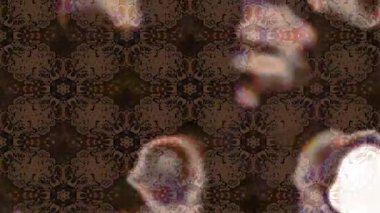 Renkli unsurlarla hareketli arka plan görüntüleri. Çiçekler. Eski model. Bayrak tarzı. Video kaydı. Şablon. Döngü. Kusursuz.. 