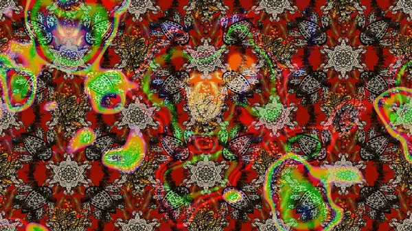 Yumuşak, bahar çiçekli arka plan. Çiçekler kahverengi, kırmızı ve gri renklerde. Raster çiçek desenli ve çiçekli..