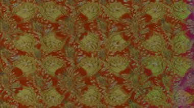 Renkli unsurlarla hareketli arka plan görüntüleri. Çiçekler. Eski model. Bayrak tarzı. Video kaydı. Şablon. Döngü. Kusursuz.. 