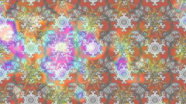 Renkli Bahar Teması eskiz kalıbı. Raster illüstrasyonu. Düz Çiçek Elementleri Tasarımı. Chichi 'nin kumaş kalıbını çiz. Çiçek deseni.