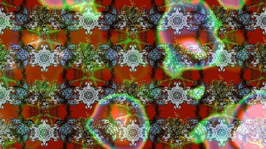 Kahverengi, yeşil ve nötr renklerde çiçekler. Gömlek baskısı için çiçek boyası. Çiçek eskiz kalıbı geçmişi.