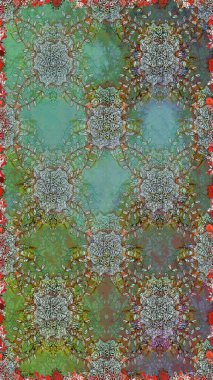 Kusursuz. Küçük çiçekteki sevimli çiçek deseni. Raster illüstrasyonu.