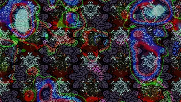 Raster Henna dövme stili. Tekstil, tebrik kartı, boyama kitabı, telefon kılıfı baskısı için kullanılabilir. Etnik Mandala süsü. Hint çiçekli desenli şal desenli..