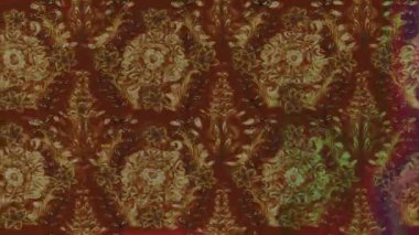 Renkli unsurlarla hareketli arka plan görüntüleri. Çiçekler. Eski model. Bayrak tarzı. Video kaydı. Şablon. Döngü. Kusursuz.. 