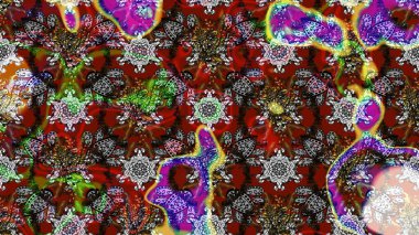 Kızılderili desenli desenli desenli şal deseni. Tekstil, tebrik kartı, boyama kitabı, telefon kılıfı baskısı için kullanılabilir. Etnik Mandala süsü. Raster Henna dövme stili.