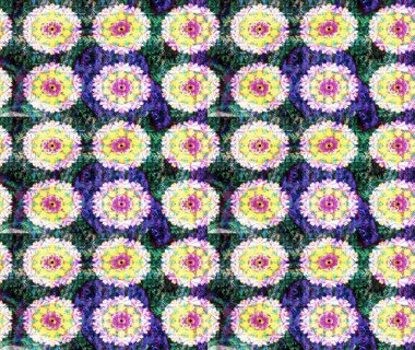 Hediye ambalaj kağıdı, tebrik kartları, posterler ve pankart tasarımı. Tarafsız renklerde çiçekler. Raster düz çiçek çizim deseni.