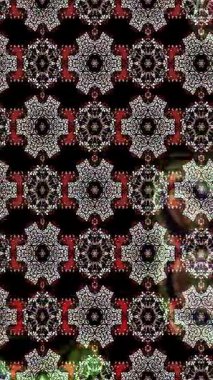 Renkli unsurlarla hareketli arka plan görüntüleri. Çiçekler. Eski model. Bayrak tarzı. Video kaydı. Şablon. Döngü. Kusursuz.. 