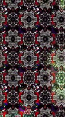 Renkli unsurlarla hareketli arka plan görüntüleri. Çiçekler. Eski model. Bayrak tarzı. Video kaydı. Şablon. Döngü. Kusursuz.. 