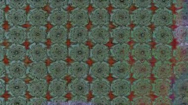 Renkli unsurlarla hareketli arka plan görüntüleri. Çiçekler. Eski model. Bayrak tarzı. Video kaydı. Şablon. Döngü. Kusursuz.. 