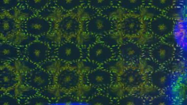 Renkli unsurlarla hareketli arka plan görüntüleri. Çiçekler. Eski model. Bayrak tarzı. Video kaydı. Şablon. Döngü. Kusursuz.. 