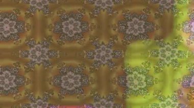 Renkli unsurlarla hareketli arka plan görüntüleri. Çiçekler. Eski model. Bayrak tarzı. Video kaydı. Şablon. Döngü. Kusursuz.. 