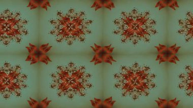 Renkli unsurlarla hareketli arka plan görüntüleri. Çiçekler. Eski model. Bayrak tarzı. Video kaydı. Şablon. Döngü. Kusursuz.. 