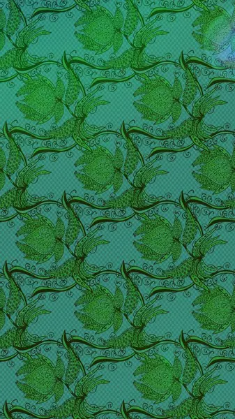 Eskiz Vintage Çiçek Deseni. Raster Kalça dokusu deseni.