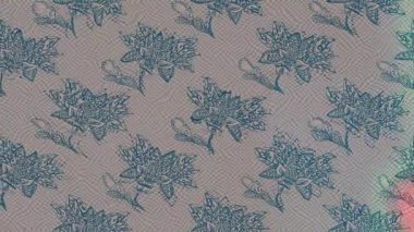 Renkli unsurlarla hareketli arka plan görüntüleri. Çiçekler. Eski model. Bayrak tarzı. Video kaydı. Şablon. Döngü. Kusursuz.. 