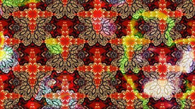 Suluboya çizim kalıbı. Suluboya tarzında kırmızı renkte çiçekler. Çiçek izi.