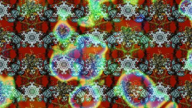 Şirin çiçekler. Çizgi çizimi kalıbı. Raster Moda kumaş deseni.