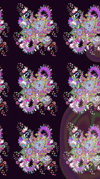 Çiçekli zambakların eskiz geçmişi. Parlak çiçekli kolaj çiçekleri siyaha boyanmış. Çiçek tasarımı için inanılmaz kolaj cennet tarzı..