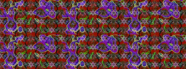 Çiçekli karalama şeklinde Raster çiçek deseni. Kahverengi, kırmızı ve yeşil renkte çiçekler. Nazik, narin çiçek arkaplanı.