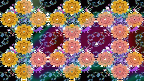 Sarı renkli çiçekler. Yumuşak, bahar çiçekli arka plan. Raster çiçek desenli ve çiçekli..