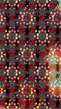 Renkli unsurlarla hareketli arka plan görüntüleri. Çiçekler. Eski model. Bayrak tarzı. Video kaydı. Şablon. Döngü. Kusursuz.. 