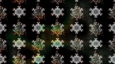 Siyah renklerde. Raster illüstrasyonu. Siyah renkte siyah papatya deseni.