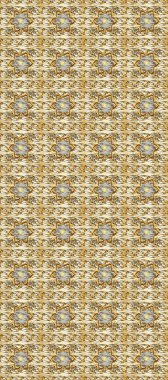 Barok tarzında kusursuz bir doğulu süsü. Kahverengi, bej ve nötr altın elementlerle geleneksel klasik altın raster deseni.