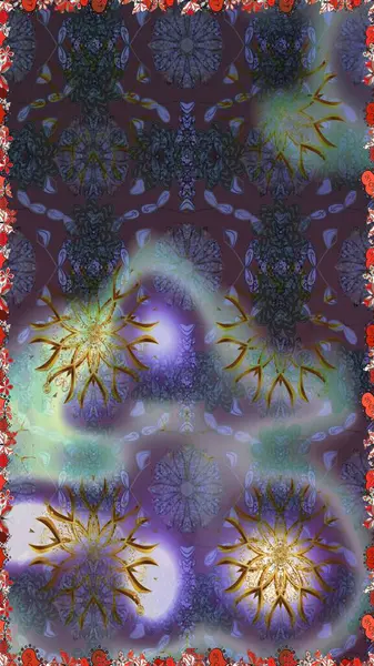 Gri ve mor renkli çiçekler. Raster illüstrasyonundaki çiçek desenli çizim. Renkli Yaz Temalı eskiz kalıbı. Düz Çiçek Elementleri Tasarımı.