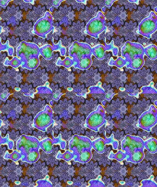 Anti-stres için soyut örnek sayfası. Raster illüstrasyonu. Menekşe renklerinde.