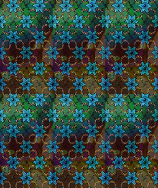 Çiçek arkaplan. Küçük çiçekte güzel bir desen var. Raster deseni. Doğa. Çiçek kompozisyonu. - Kahverengi ve yeşil çiçekler. Çiçek kolajı.