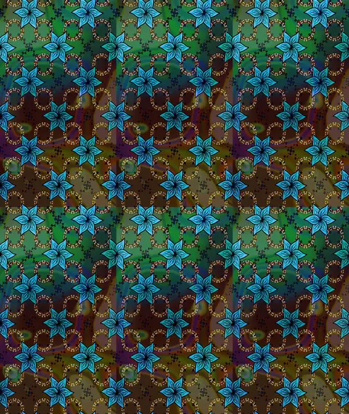 Çiçek arkaplan. Küçük çiçekte güzel bir desen var. Raster deseni. Doğa. Çiçek kompozisyonu. - Kahverengi ve yeşil çiçekler. Çiçek kolajı.