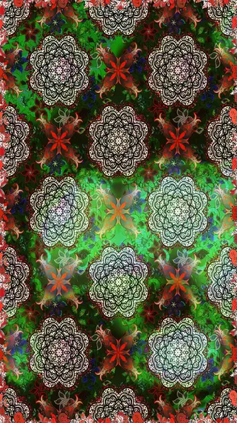 Yeşil renkli çiçekler. Elle boyanmış suluboya, kusursuz çiçekler ve bitkiler..