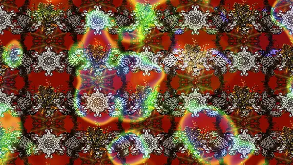 Raster düz çiçek çizim deseni. Çiçekler kahverengi, kırmızı ve gri renklerde. Tasarım hediye paketi, tebrik kartları, posterler ve afiş tasarımı.