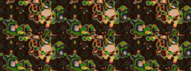 Küçük çiçekteki sevimli çiçek deseni. Modaya uygun kumaş deseni. Raster illüstrasyonu. Tony 'nin kumaş desenini çiz.