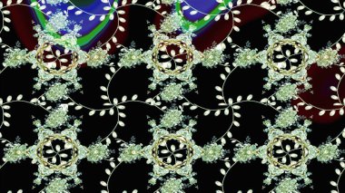 Flower eskiz arka planı. Çiçek deseni. Şatafatlı bahar bahçesi dokusu. Raster illüstrasyonu.